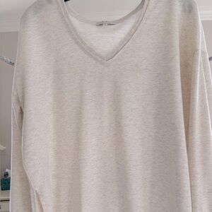 Z Supply Cream V-Neck long shirt